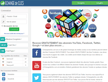 Tablet Screenshot of echangedeclics.com